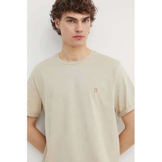 Les Deux t-shirt bawełniany kolor beżowy gładki ze sklepu ANSWEAR.com w kategorii T-shirty męskie - zdjęcie 172021212