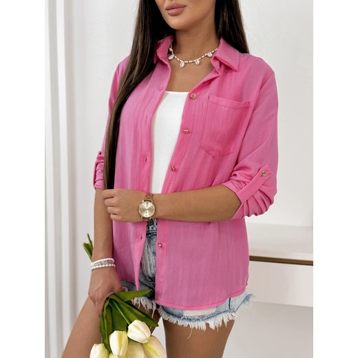 koszula parry różowa uni ze sklepu UBRA w kategorii Koszule damskie - zdjęcie 172022241