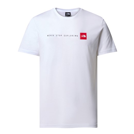 Koszulka męska The North Face S/S NEVER STOP EXPLORING biała NF0A87NSFN4 ze sklepu a4a.pl w kategorii T-shirty męskie - zdjęcie 172023542