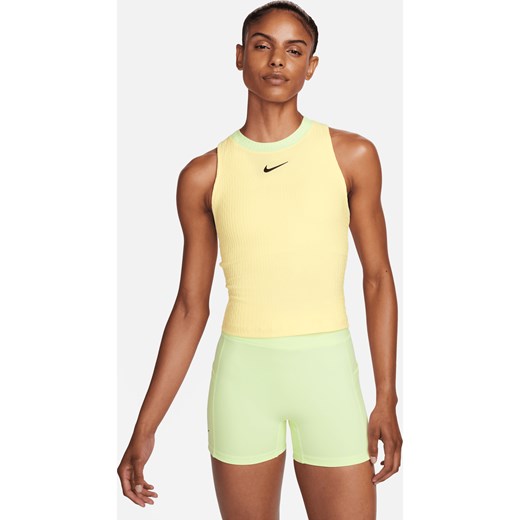 Damska koszulka tenisowa bez rękawów Dri-FIT NikeCourt Slam - Żółty ze sklepu Nike poland w kategorii Bluzki damskie - zdjęcie 172023803