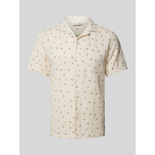 Koszula casualowa o kroju slim fit ze wzorem na całej powierzchni model ‘Anton’ ze sklepu Peek&Cloppenburg  w kategorii Koszule męskie - zdjęcie 172024040