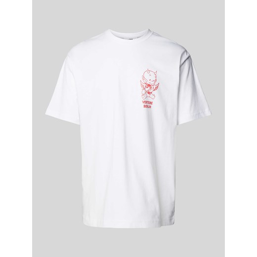 T-shirt z nadrukiem z motywem model ‘DEVIL S SOUND’ ze sklepu Peek&Cloppenburg  w kategorii T-shirty męskie - zdjęcie 172024332