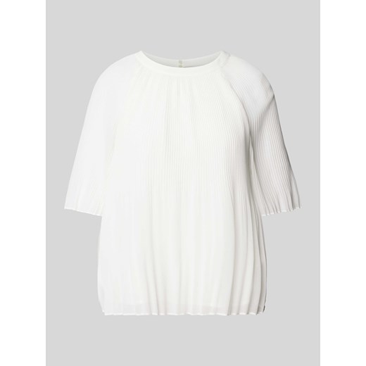 Bluzka z wiskozy z plisami ze sklepu Peek&Cloppenburg  w kategorii Bluzki damskie - zdjęcie 172024450
