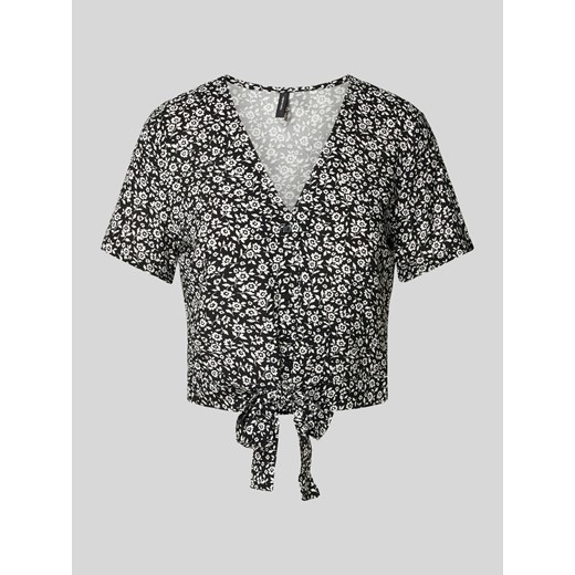 Bluzka z wiskozy z wiązanym detalem model ‘EASY JOY’ ze sklepu Peek&Cloppenburg  w kategorii Bluzki damskie - zdjęcie 172024553