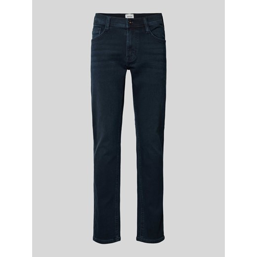 Jeansy o kroju slim fit z naszywką z logo model ‘OREGON’ ze sklepu Peek&Cloppenburg  w kategorii Jeansy męskie - zdjęcie 172024633