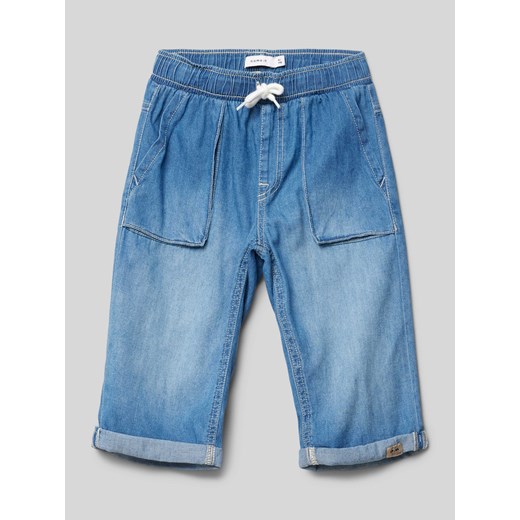 Szorty jeansowe o kroju regular fit z nakładanymi kieszeniami model ‘BEN’ ze sklepu Peek&Cloppenburg  w kategorii Spodenki chłopięce - zdjęcie 172024870