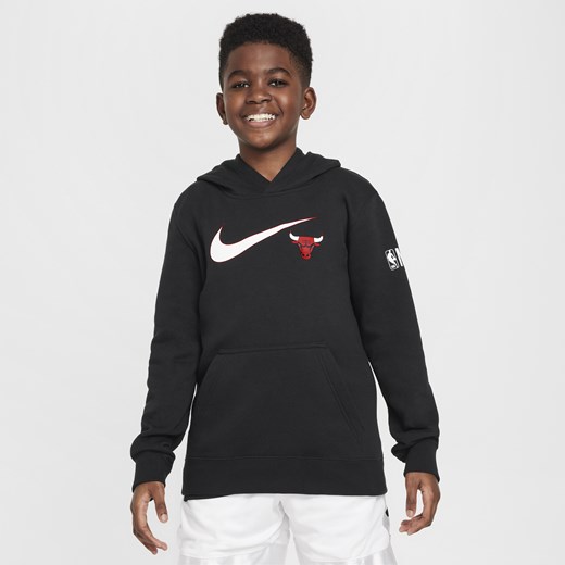 Bluza z kapturem dla dużych dzieci (chłopców) Nike NBA Chicago Bulls Club Fleece Nike L Nike poland