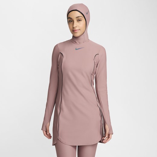 Damska sukienka zapewniająca pełną osłonę Nike Swim Victory - Fiolet Nike XL (EU 48-50) Nike poland