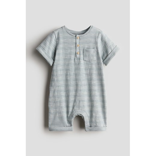 H & M - Bawełniany kombinezon - Turkusowy ze sklepu H&M w kategorii Odzież dla niemowląt - zdjęcie 172025224