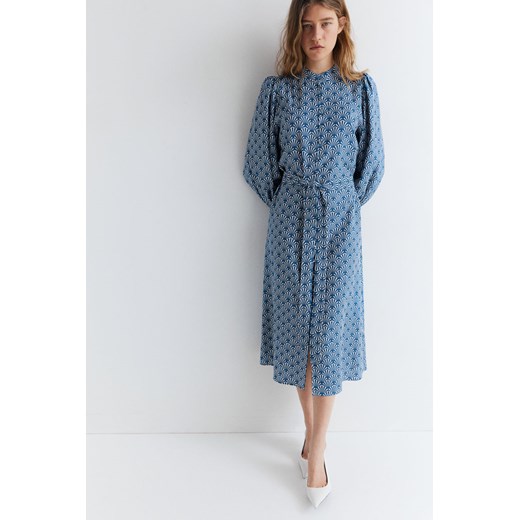 H & M - Trapezowa sukienka - Niebieski ze sklepu H&M w kategorii Sukienki - zdjęcie 172025283