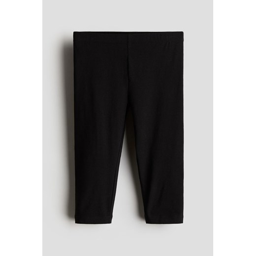 H & M - Legginsy 3/4 - Czarny H & M 110 (4-5Y) H&M