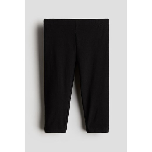 H & M - Legginsy 3/4 - Czarny ze sklepu H&M w kategorii Spodnie dziewczęce - zdjęcie 172025341