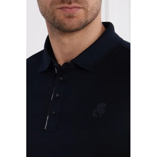 Karl Lagerfeld t-shirt męski z krótkim rękawem czarny casual bawełniany