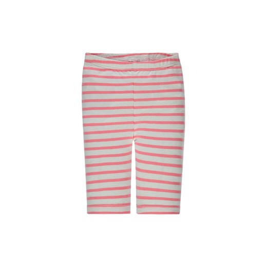 Dziewczęce legginsy białe w różowe paski Kanz one size promocyjna cena 5.10.15
