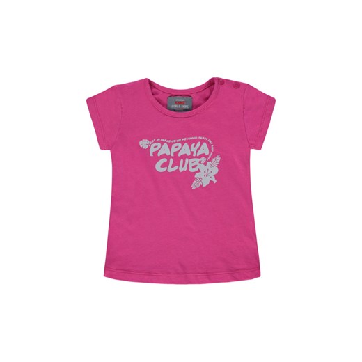 Dziewczęca koszulka z krótkim rękawem różowa ze sklepu 5.10.15 w kategorii Bluzki dziewczęce - zdjęcie 172027761