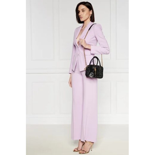 Pinko Skórzane torebka na ramię BOWLING BAG MINI CROSTA FULL Pinko OS Gomez Fashion Store