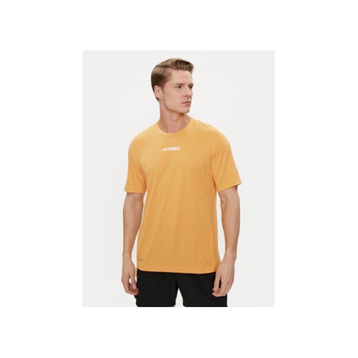 adidas T-Shirt Terrex Multi T-Shirt HZ6238 Żółty Regular Fit ze sklepu MODIVO w kategorii T-shirty męskie - zdjęcie 172028944