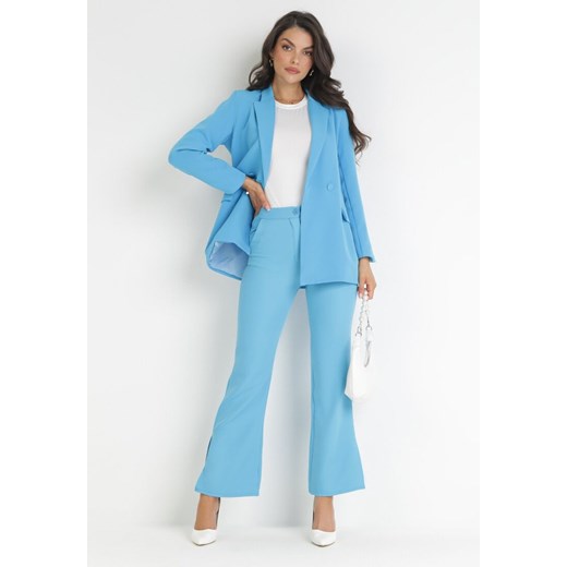 Niebieskie Spodnie Dzwony Amathotis ze sklepu Born2be Odzież w kategorii Spodnie damskie - zdjęcie 172030821