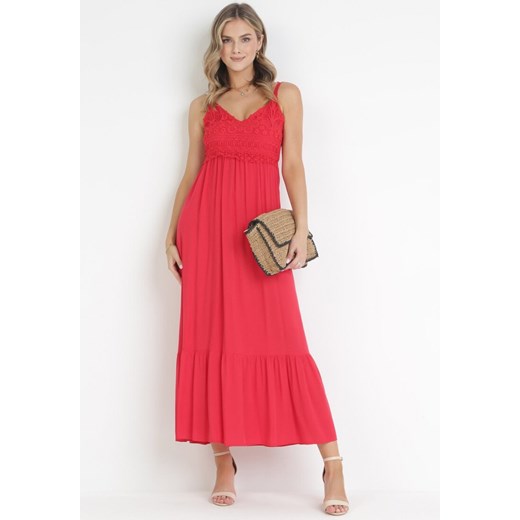 Czerwona Sukienka Stheuse ze sklepu Born2be Odzież w kategorii Sukienki - zdjęcie 172030963