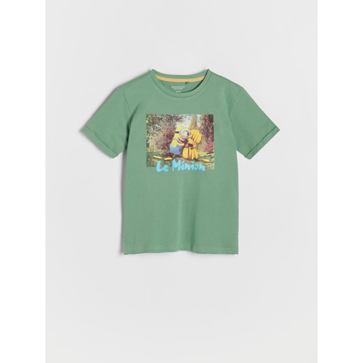 Reserved - T-shirt oversize Minionki - zielony ze sklepu Reserved w kategorii T-shirty chłopięce - zdjęcie 172034603