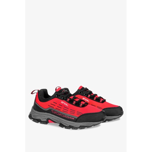 Czerwone buty trekkingowe sznurowane unisex softshell Casu B2003-4 ze sklepu Casu.pl w kategorii Buty trekkingowe damskie - zdjęcie 172038441