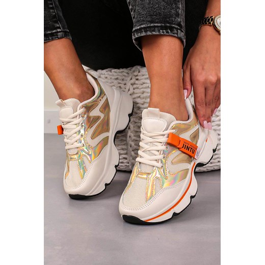 Białe buty sportowe sneakersy sznurowane Casu 20G18/G ze sklepu Casu.pl w kategorii Buty sportowe damskie - zdjęcie 172041714