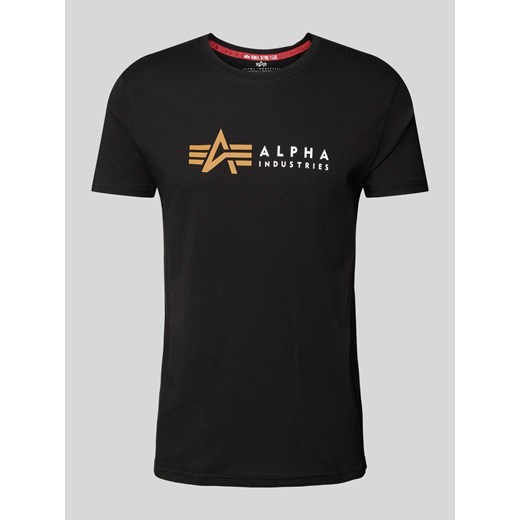 T-shirt z nadrukiem z logo ze sklepu Peek&Cloppenburg  w kategorii T-shirty męskie - zdjęcie 172048192