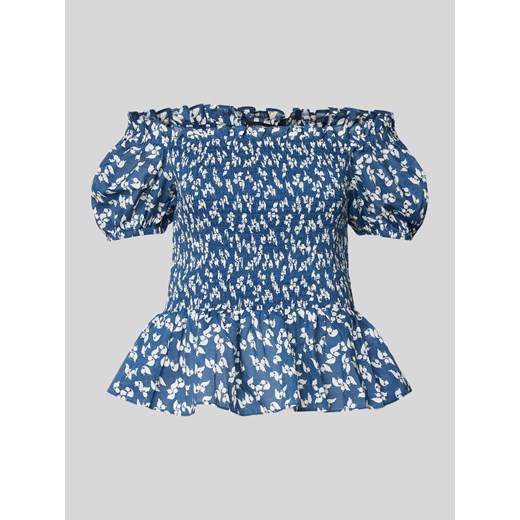 Bluzka z odkrytymi ramionami i marszczonymi detalami model ‘BIERBRIN’ ze sklepu Peek&Cloppenburg  w kategorii Bluzki damskie - zdjęcie 172048202