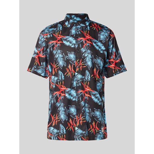 Koszula casualowa o kroju slim fit z nadrukiem na całej powierzchni model ‘HAWAIIAN’ ze sklepu Peek&Cloppenburg  w kategorii Koszule męskie - zdjęcie 172048252
