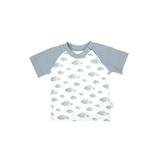 Bawełniana koszulka chłopięca w chmurki ze sklepu 5.10.15 w kategorii Koszulki niemowlęce - zdjęcie 172048281