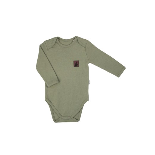 Body bawełniane z długim rękawem w kolorze zielonym ze sklepu 5.10.15 w kategorii Body niemowlęce - zdjęcie 172048312