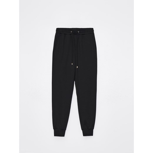 Mohito - Spodnie dresowe z wiskozą - czarny ze sklepu Mohito w kategorii Spodnie damskie - zdjęcie 172049151
