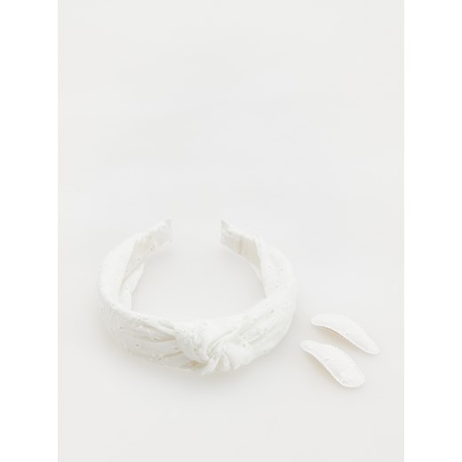 Reserved - Zestaw opaska i spinki do włosów - złamana biel ze sklepu Reserved w kategorii Ozdoby do włosów dziewczęce - zdjęcie 172050012