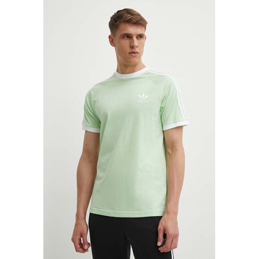 adidas Originals t-shirt bawełniany męski kolor zielony z aplikacją IM9391 ze sklepu ANSWEAR.com w kategorii T-shirty męskie - zdjęcie 172051341