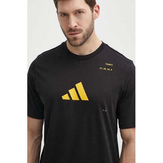 adidas Performance t-shirt treningowy kolor czarny z nadrukiem IS2409 ze sklepu ANSWEAR.com w kategorii T-shirty męskie - zdjęcie 172051362