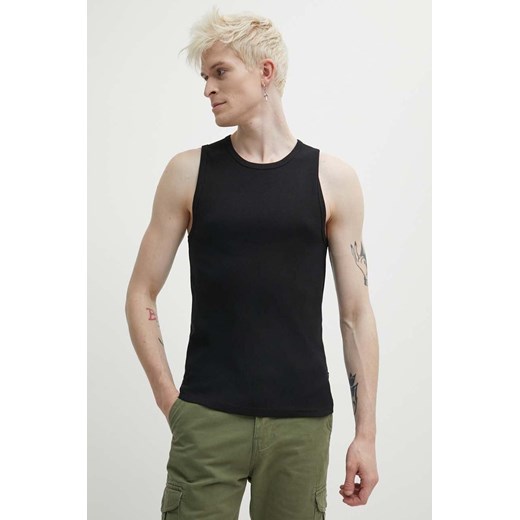 Solid t-shirt męski kolor czarny ze sklepu ANSWEAR.com w kategorii T-shirty męskie - zdjęcie 172051751