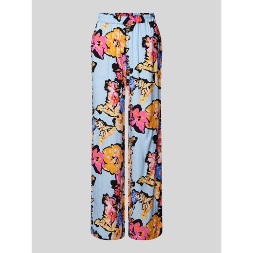 Spodnie materiałowe z wiskozy z kwiatowym wzorem model ‘SINNA’ ze sklepu Peek&Cloppenburg  w kategorii Spodnie damskie - zdjęcie 172052780