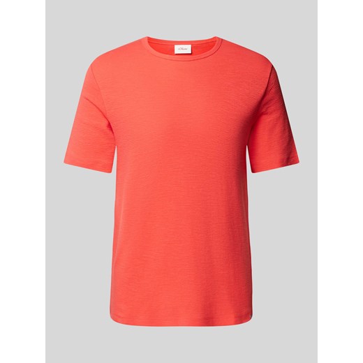T-shirt z fakturowanym wzorem ze sklepu Peek&Cloppenburg  w kategorii T-shirty męskie - zdjęcie 172052871