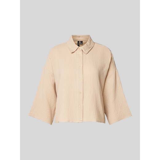 Bluzka krótka z rękawem o dł. 3/4 model ‘NATALI’ ze sklepu Peek&Cloppenburg  w kategorii Koszule damskie - zdjęcie 172052982