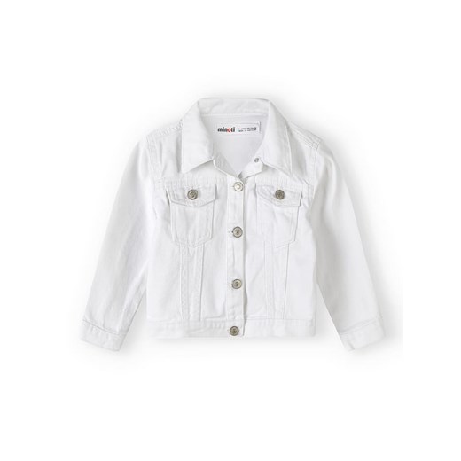 Minoti Kurtka dżinsowa w kolorze białym ze sklepu Limango Polska w kategorii Kurtki dziewczęce - zdjęcie 172053344