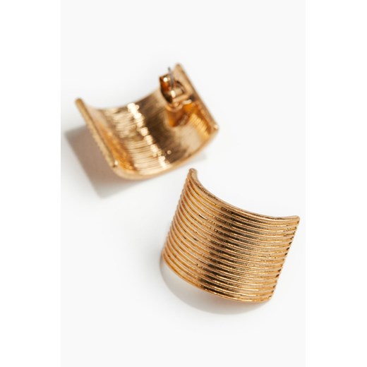H & M - Karbowane kolczyki - Złoty ze sklepu H&M w kategorii Kolczyki - zdjęcie 172057014