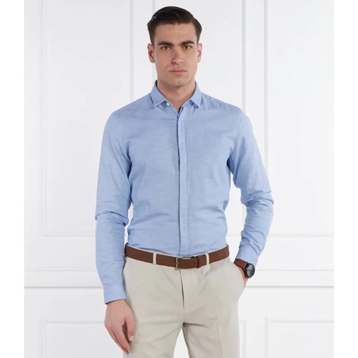 HUGO Koszula Ketran | Slim Fit | z dodatkiem lnu 41 wyprzedaż Gomez Fashion Store
