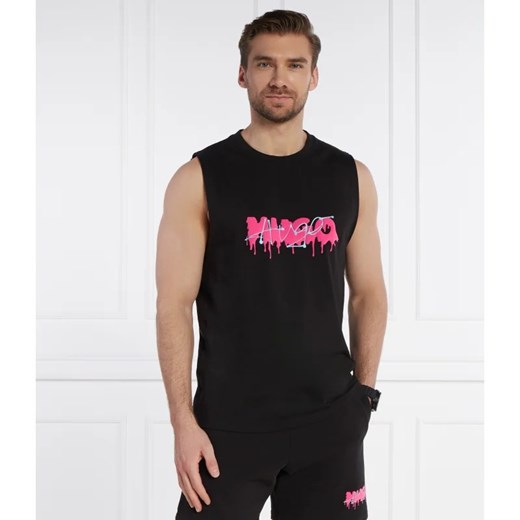 HUGO Tank top Dopical | Relaxed fit | stretch ze sklepu Gomez Fashion Store w kategorii T-shirty męskie - zdjęcie 172057254