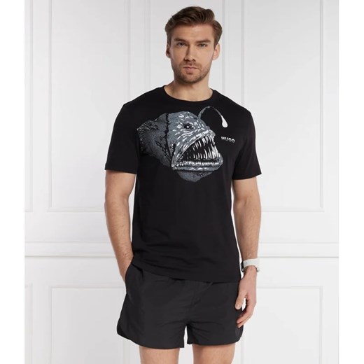 HUGO T-shirt Dibeach | Regular Fit ze sklepu Gomez Fashion Store w kategorii T-shirty męskie - zdjęcie 172057263
