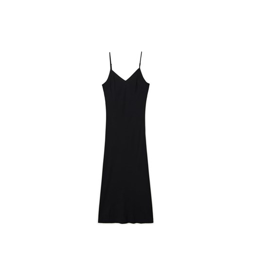 Cropp - Czarna sukienka maxi na ramiączkach - czarny ze sklepu Cropp w kategorii Sukienki - zdjęcie 172057850