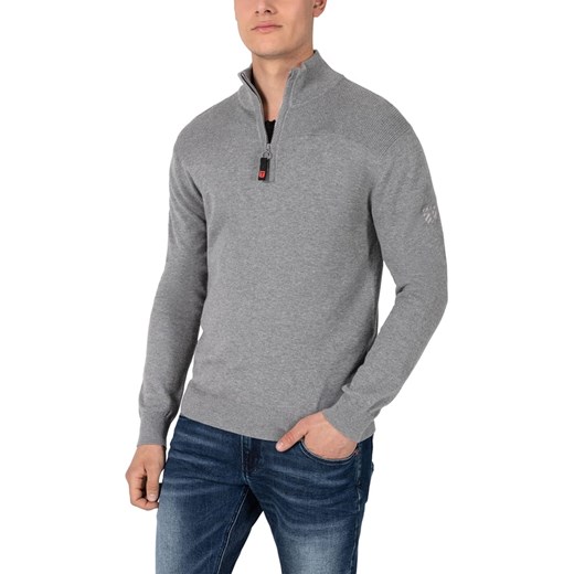 Timezone Sweter w kolorze szarym ze sklepu Limango Polska w kategorii Swetry męskie - zdjęcie 172059931