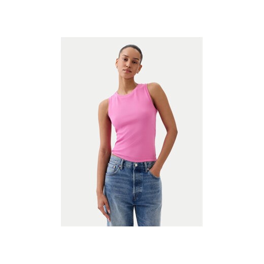 Gap Top 540735-10 Różowy Slim Fit ze sklepu MODIVO w kategorii Bluzki damskie - zdjęcie 172060442