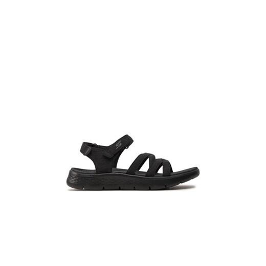 Skechers Sandały Go Walk Flex Sandal-Sunshine 141450/BBK Czarny ze sklepu MODIVO w kategorii Sandały damskie - zdjęcie 172060654