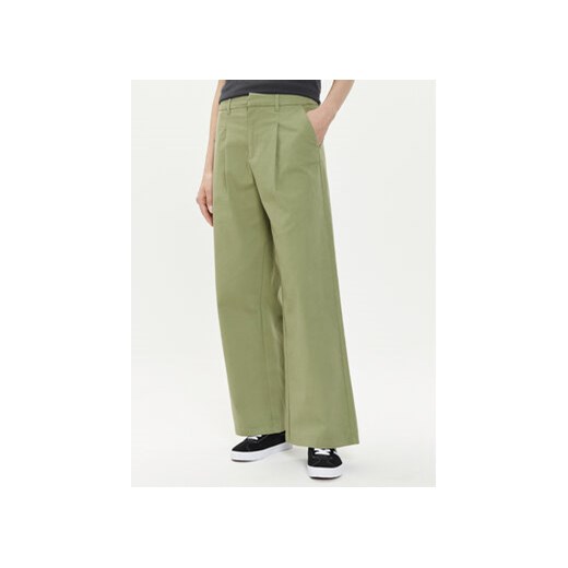 ONLY Spodnie materiałowe Stella 15311377 Zielony Regular Fit ze sklepu MODIVO w kategorii Spodnie damskie - zdjęcie 172060711