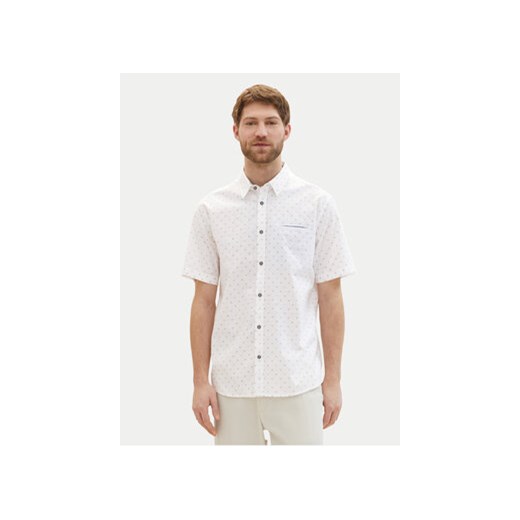 Tom Tailor Koszula 1040138 Biały Regular Fit ze sklepu MODIVO w kategorii Koszule męskie - zdjęcie 172060731